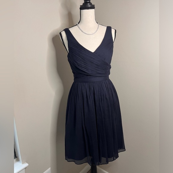 J. Crew NWOT Navy Formal Knee-length Dress, Size 00 - Picture 1 of 6